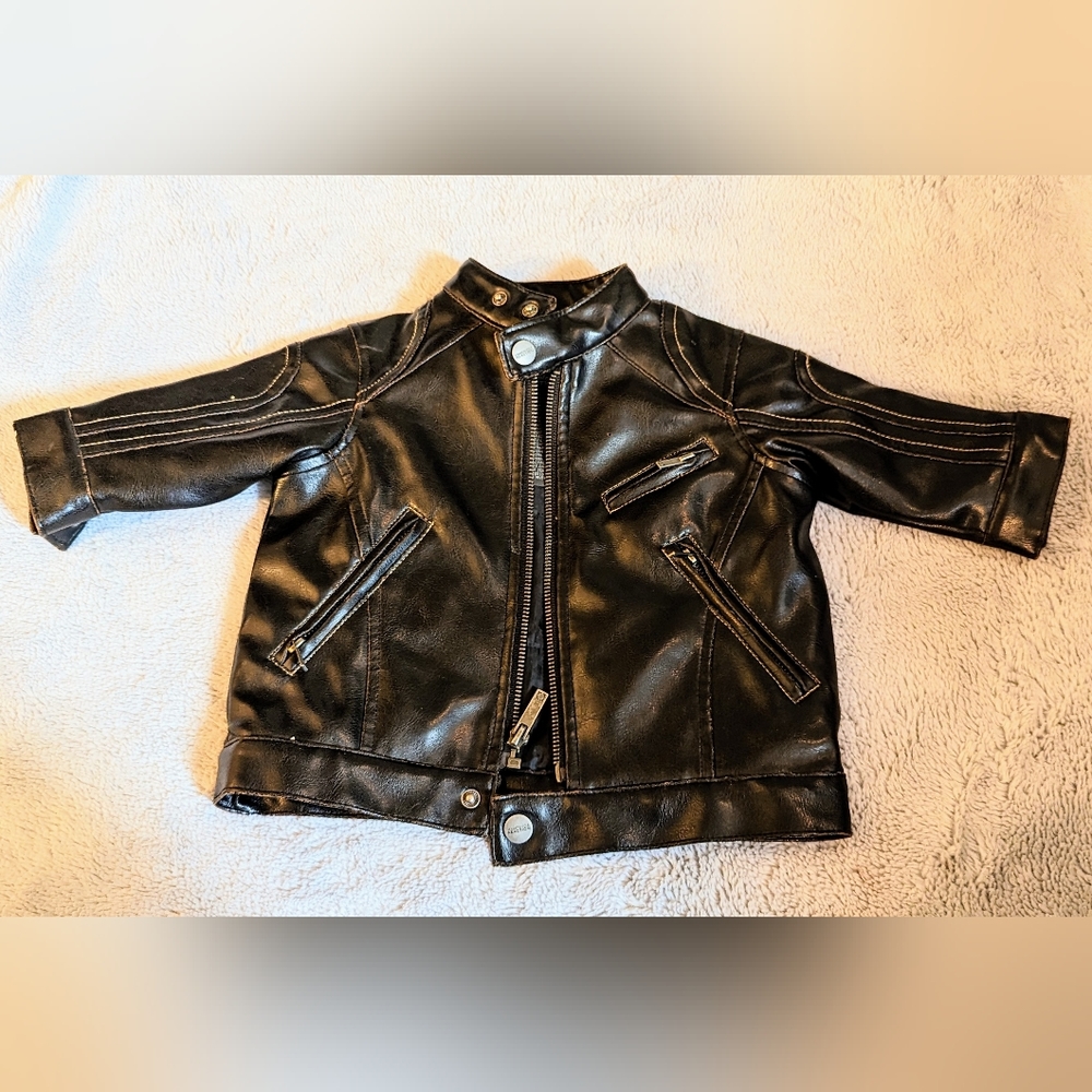 Kenneth Cole Reaction Baby Faux Leather Jacket